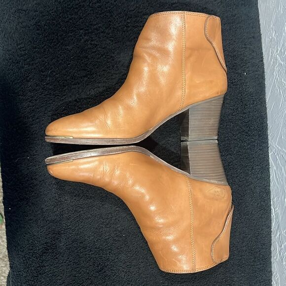 🔥🔥 COACH Waldorf Cinnamon Tan Leather Ankle Boots Booties Women Sz 10B - EUC - Picture 8 of 14